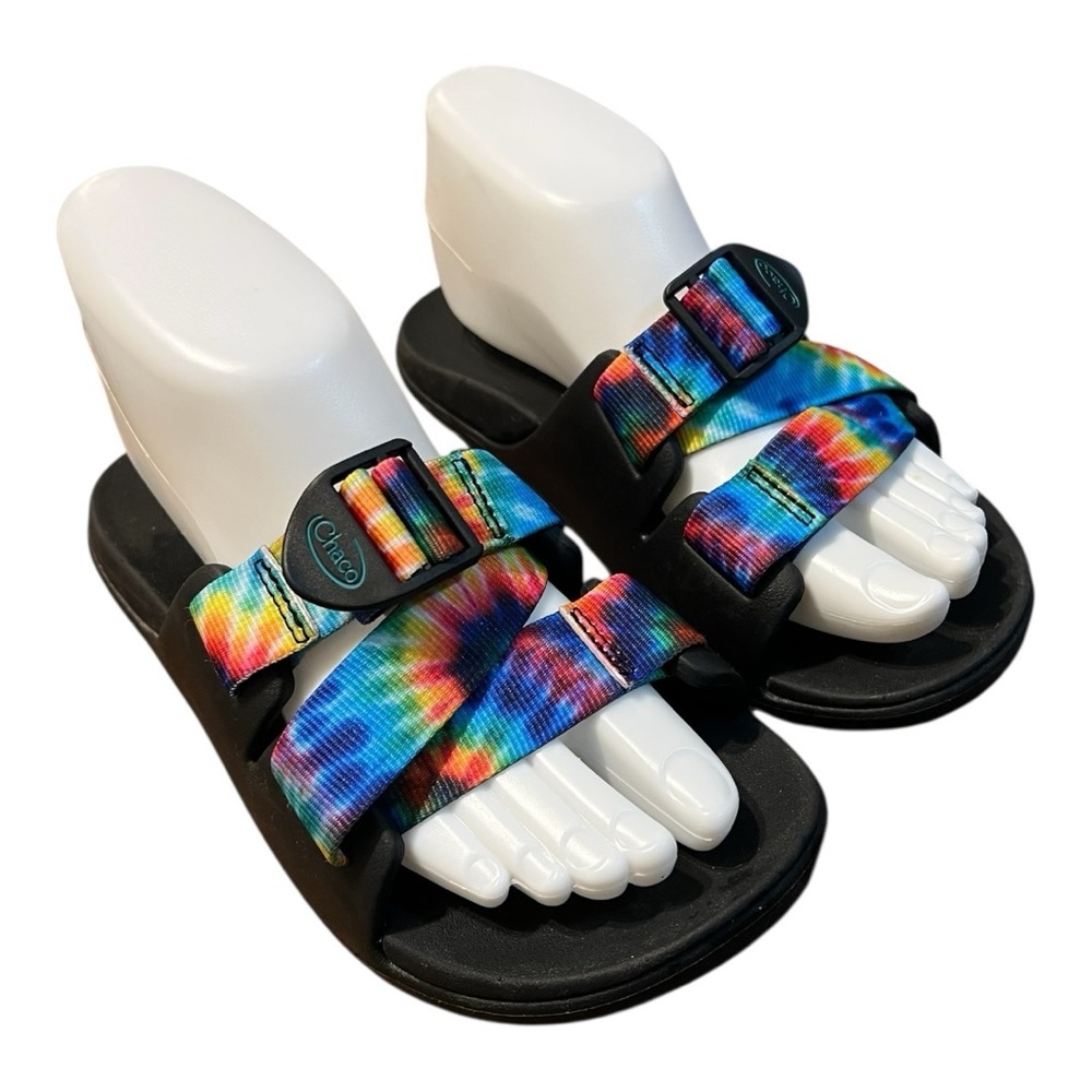 Chaco Chillo Slides Tie Dye Sandals Size 5 - Picture 3 of 9